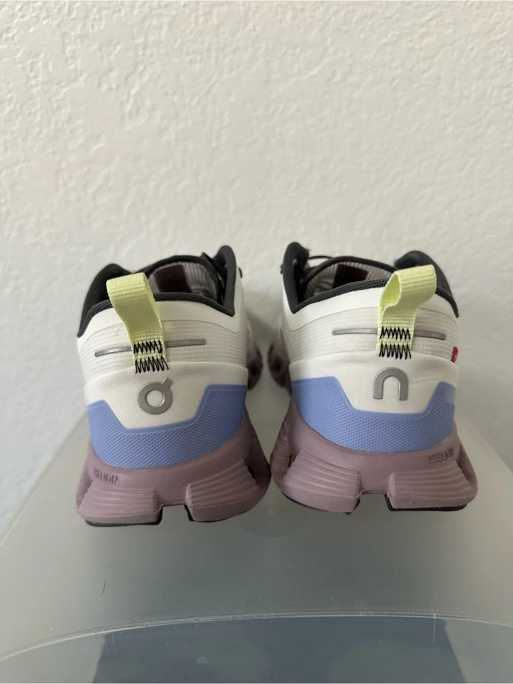 On Running Cloud X3 Shift- White, Lavender & Neon Yellow Accents